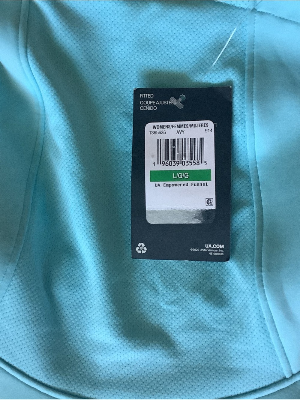 Under Armour Women's Empowered Funnel Neck pullover Blue Sz L NWT - Picture 4 of 8